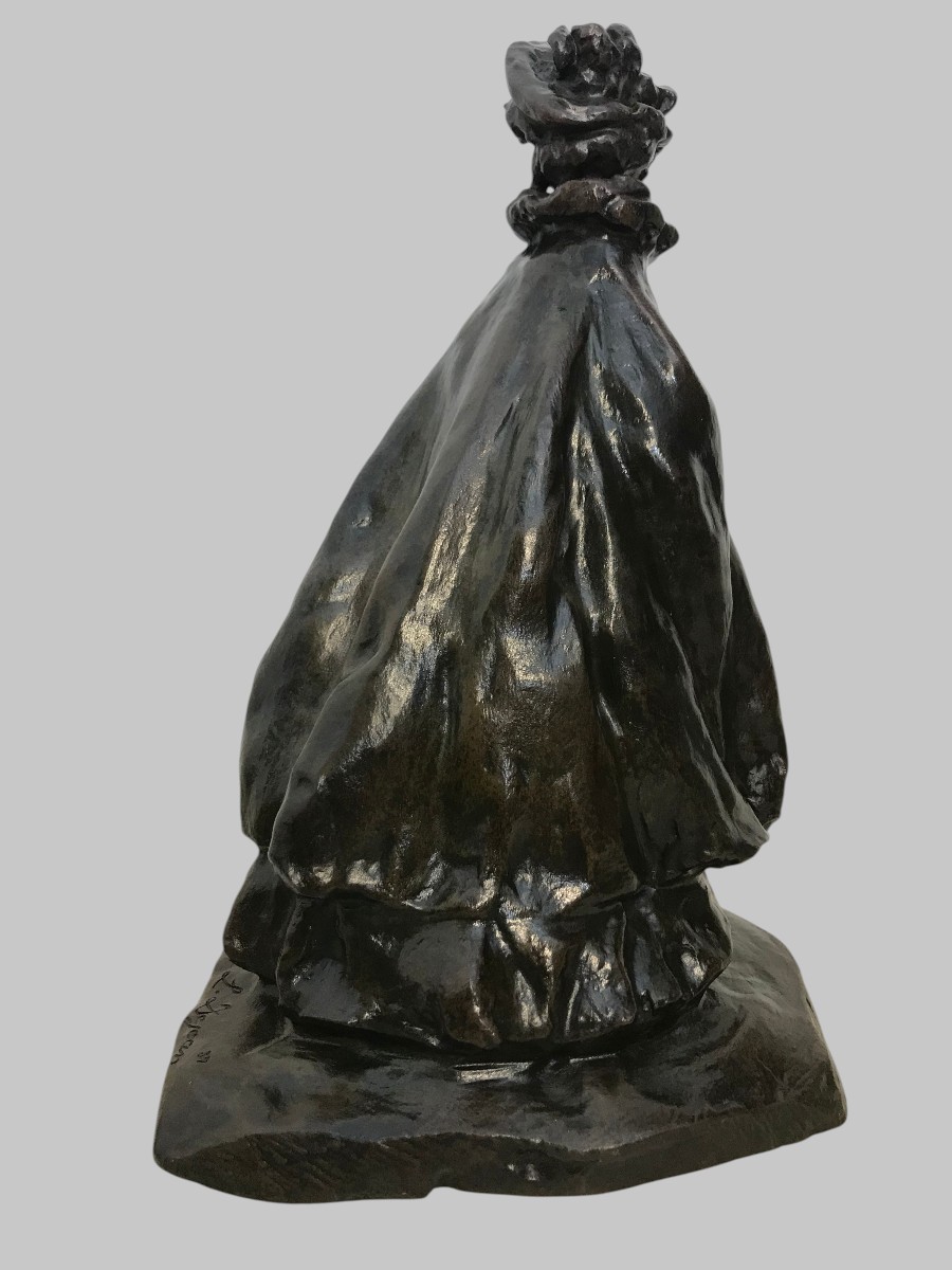 Sculpture bronze la Parisienne par Louis Dejean-photo-3