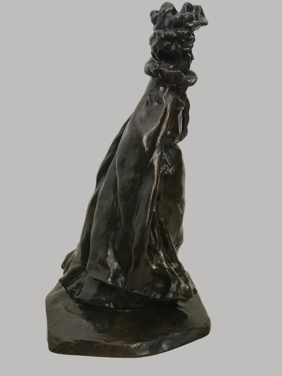 Sculpture bronze la Parisienne par Louis Dejean-photo-4