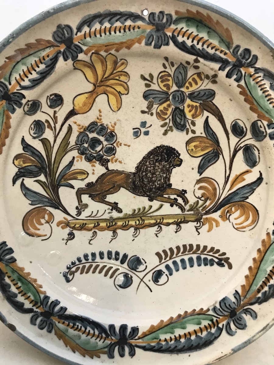Ceramic Dish Spain Talavera ? 17th Or 18th Century-photo-2