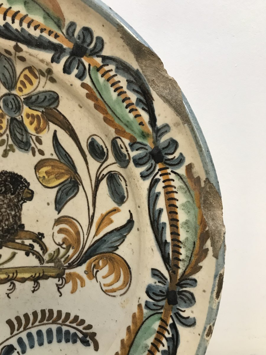 Ceramic Dish Spain Talavera ? 17th Or 18th Century-photo-3