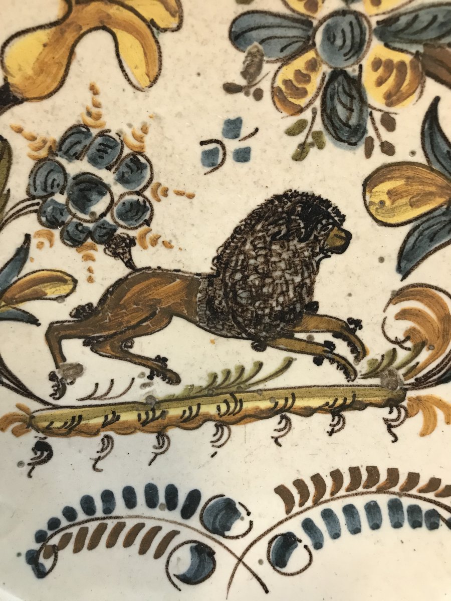 Ceramic Dish Spain Talavera ? 17th Or 18th Century-photo-1