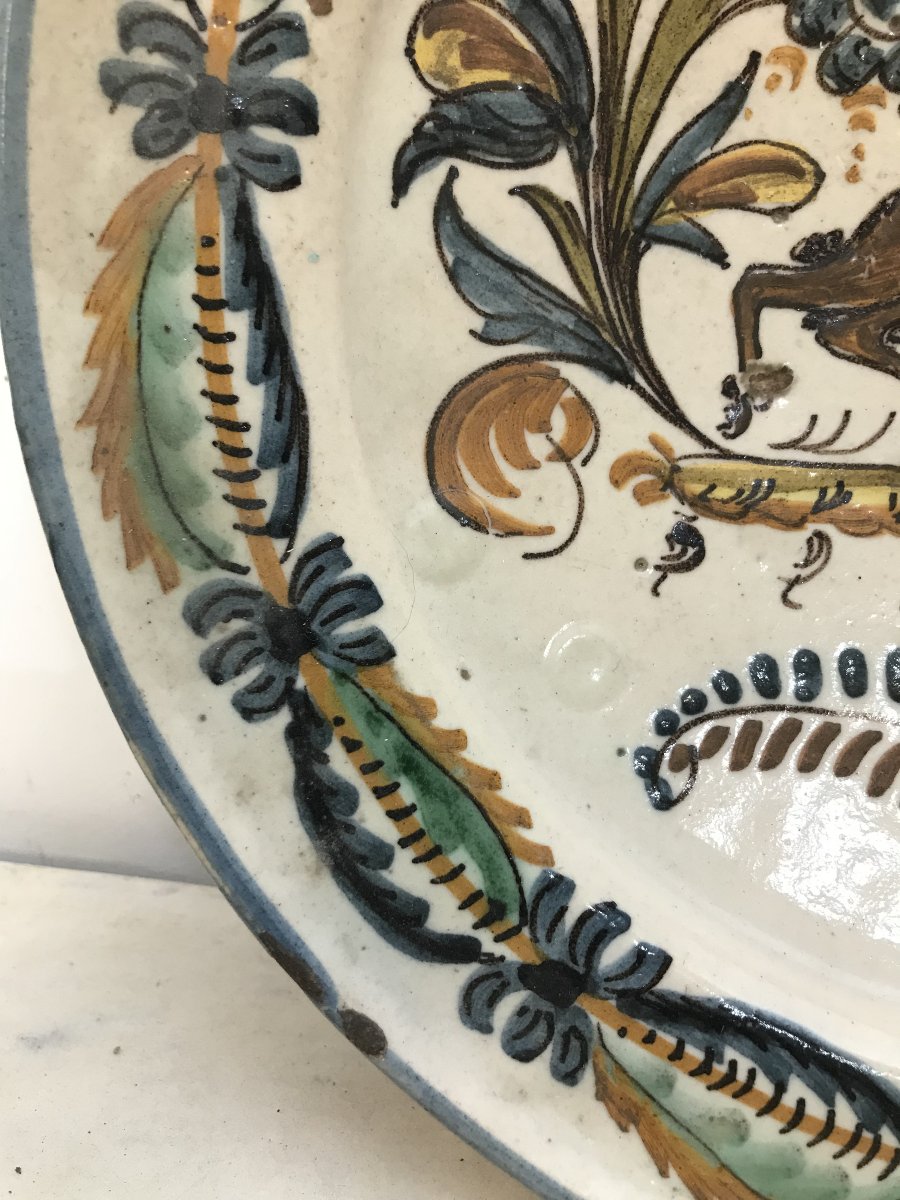 Ceramic Dish Spain Talavera ? 17th Or 18th Century-photo-2