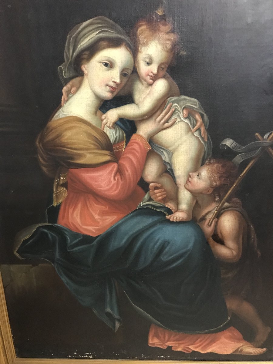 Vierge à l'enfant avec Saint-Jean Baptiste-photo-2