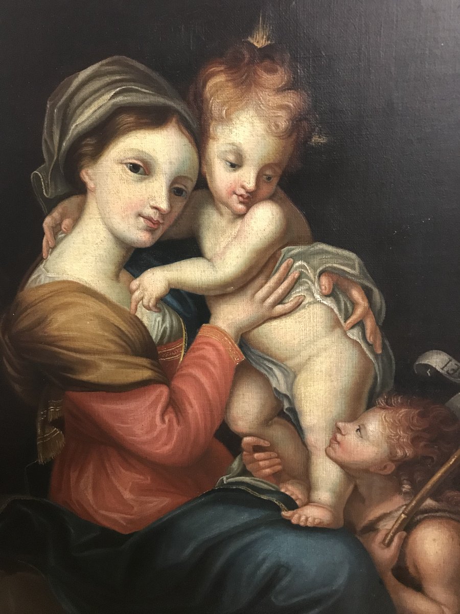 Vierge à l'enfant avec Saint-Jean Baptiste-photo-3