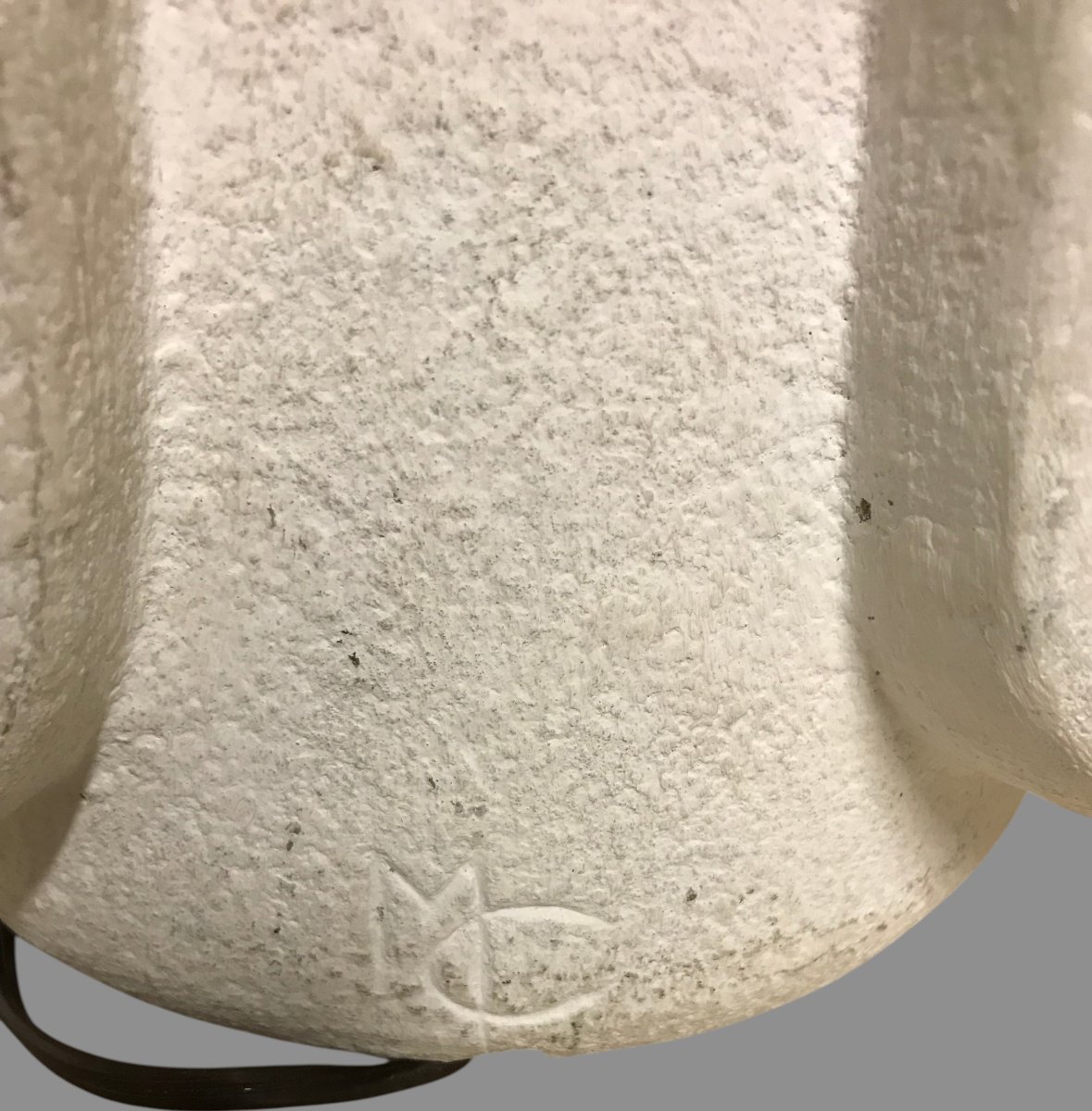 20th-century Carved Stone Lamp Base-photo-2