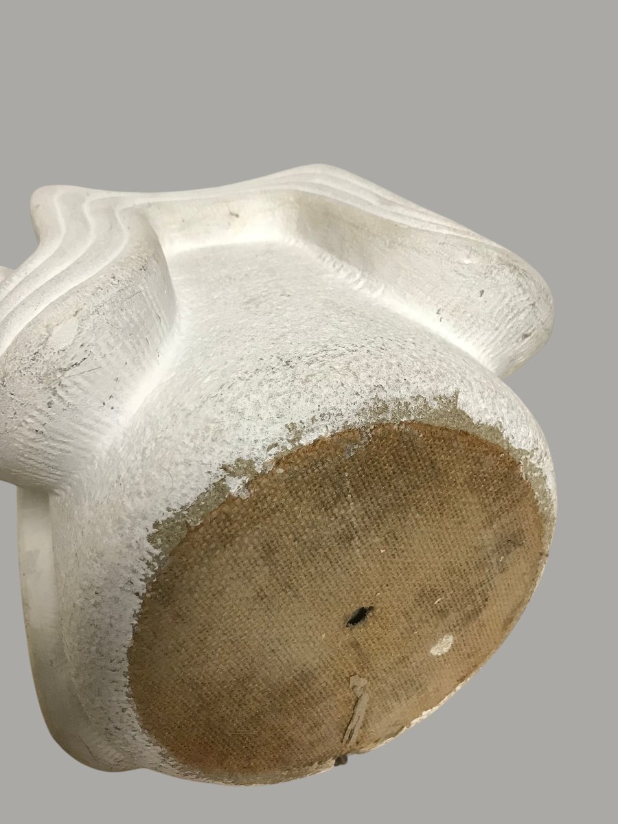 20th-century Carved Stone Lamp Base-photo-5