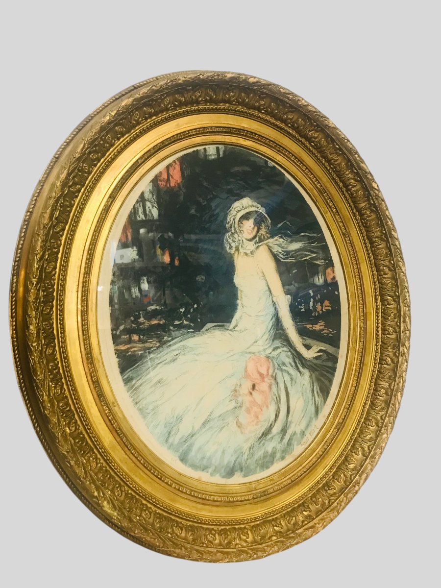 Pair Of Oval Gilded Frames-photo-3