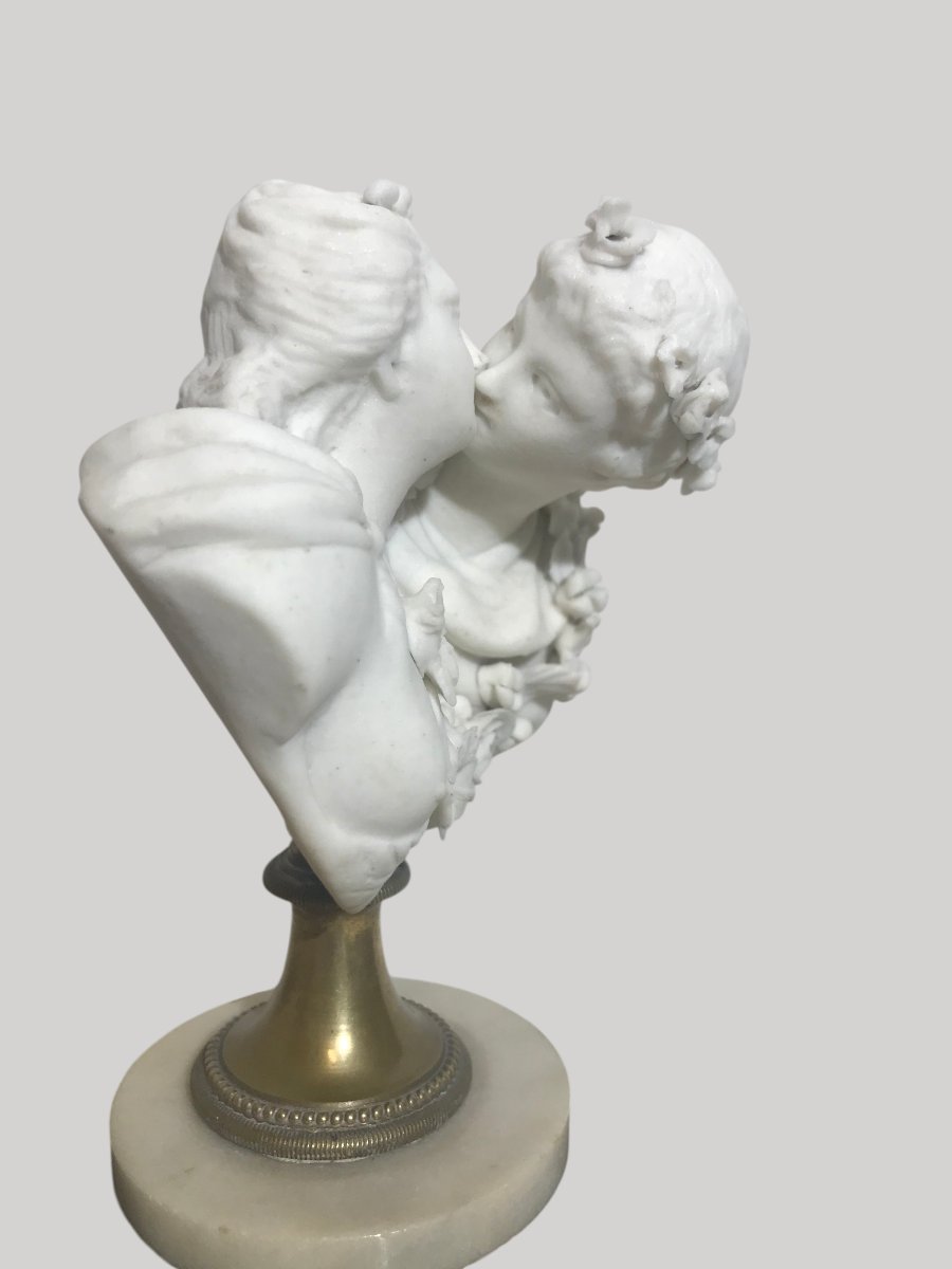 Le baiser par Jean-Antoine Houdon ( 1741-1828 )-photo-3