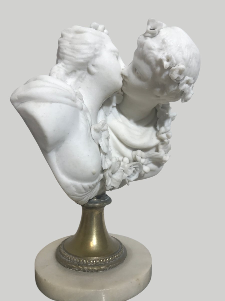Le baiser par Jean-Antoine Houdon ( 1741-1828 )-photo-4