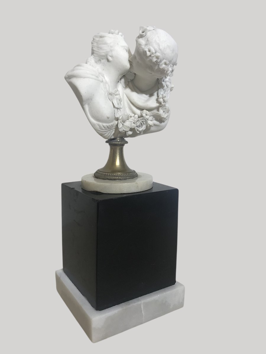 Le baiser par Jean-Antoine Houdon ( 1741-1828 )