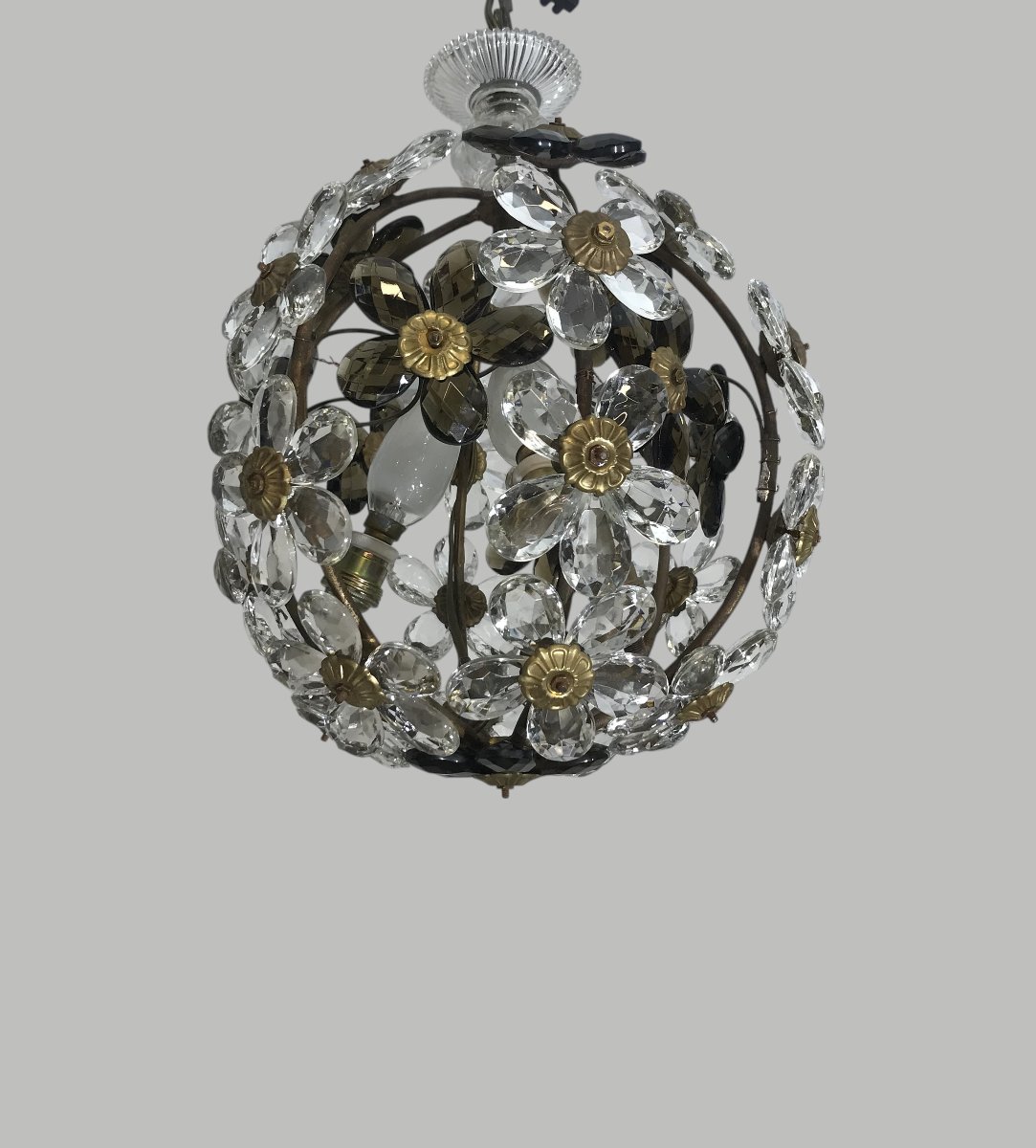 Homemade Flower Ball Chandelier Rings