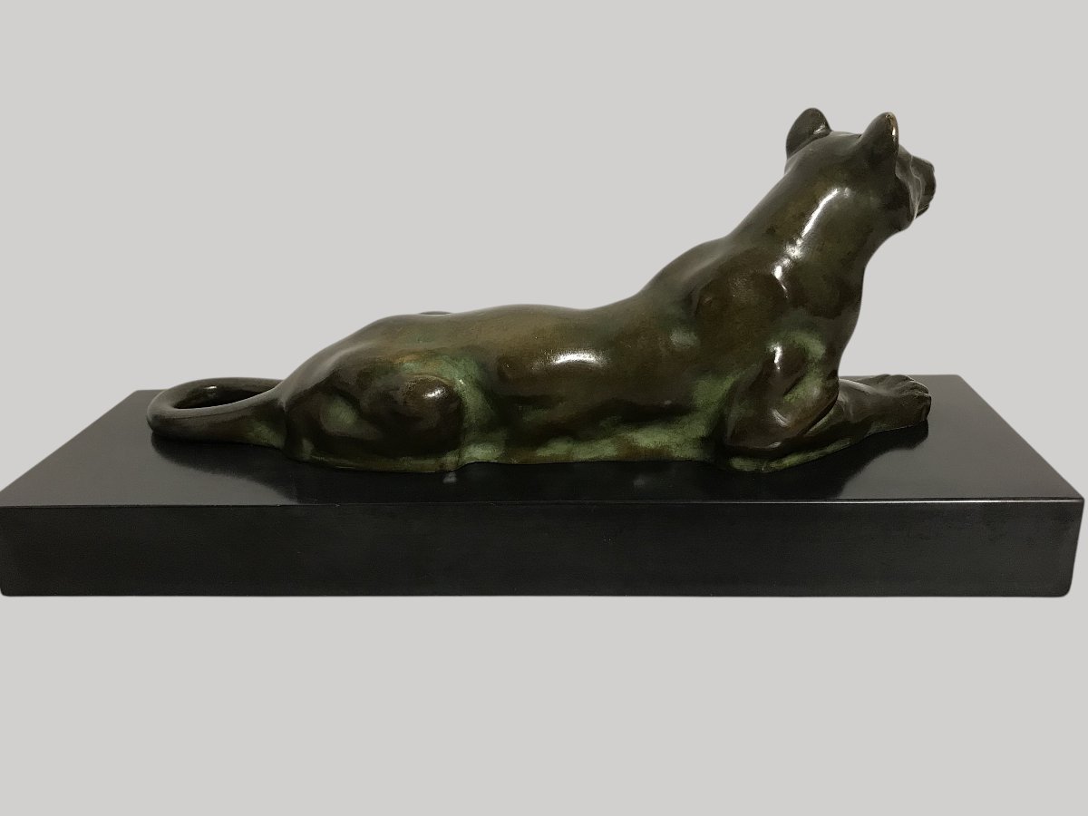 Panthère bronze art déco-photo-1