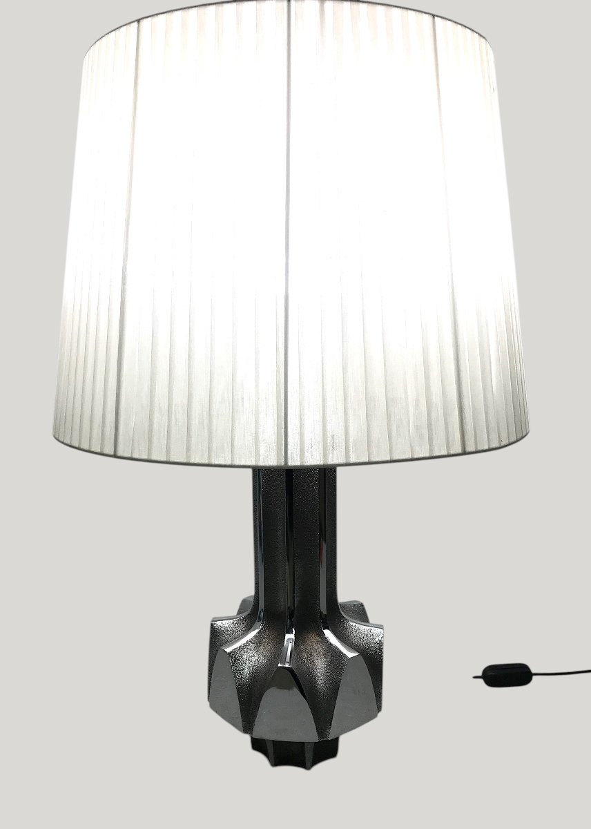 Lampe en métal Chromé -photo-2
