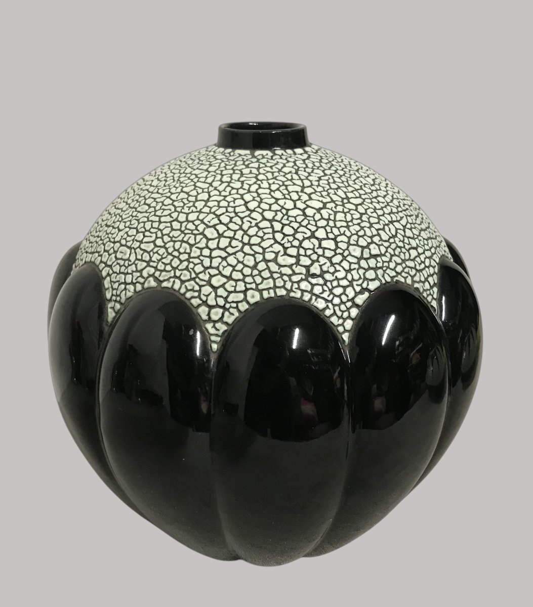 Vase Saint-Clément Art Déco modèle 712 vers 1930-photo-2