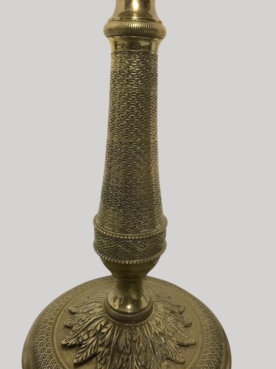 Pair Of Antique Candleholders, Restored – 19th Century-photo-4
