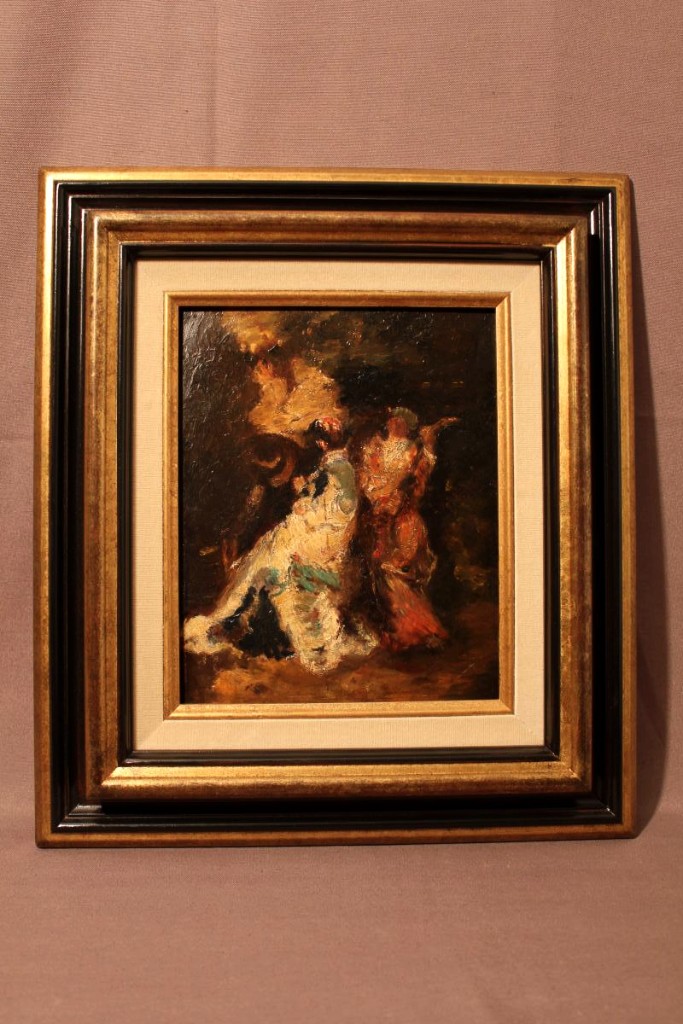 Oil On Cardboard By Adolphe Monticelli-photo-2