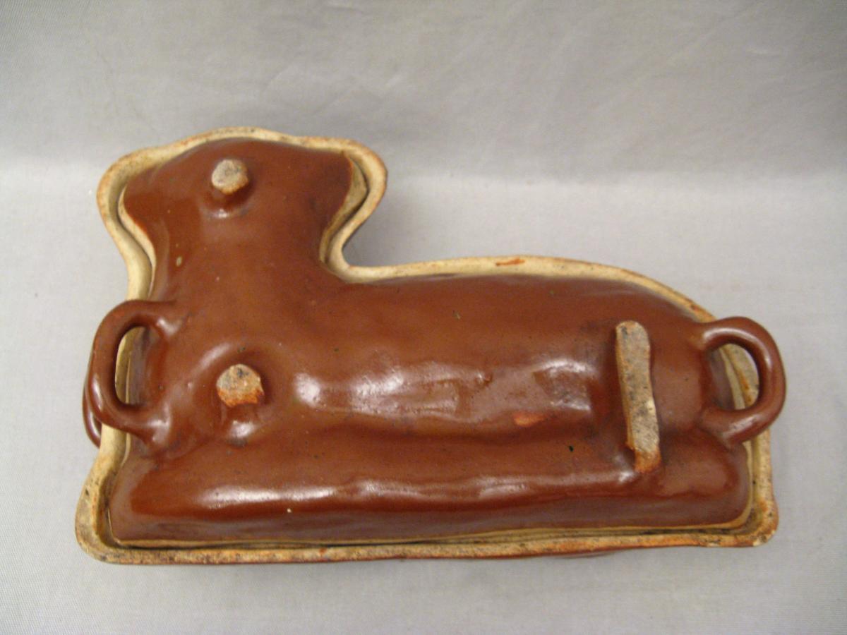 Terrine Mold Terracotta Art Pppulaire XIX Century-photo-3