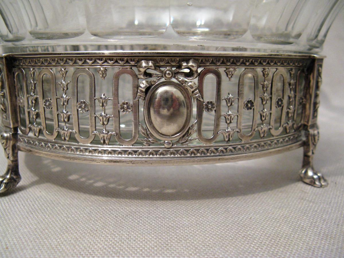 Coupe cristal et argent orfèvre Boin-Taburet fin XIX-photo-2