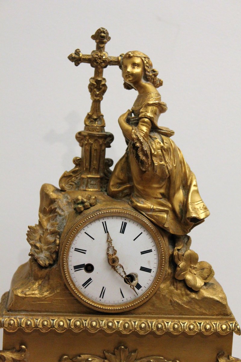 Gilded Bronze Clock Restoration Period S. Marti Movement And Co. XIX Century-photo-2