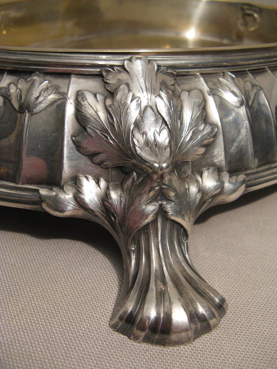 Silver Metal Centerpiece Argit Silversmith Early 20th Century-photo-1