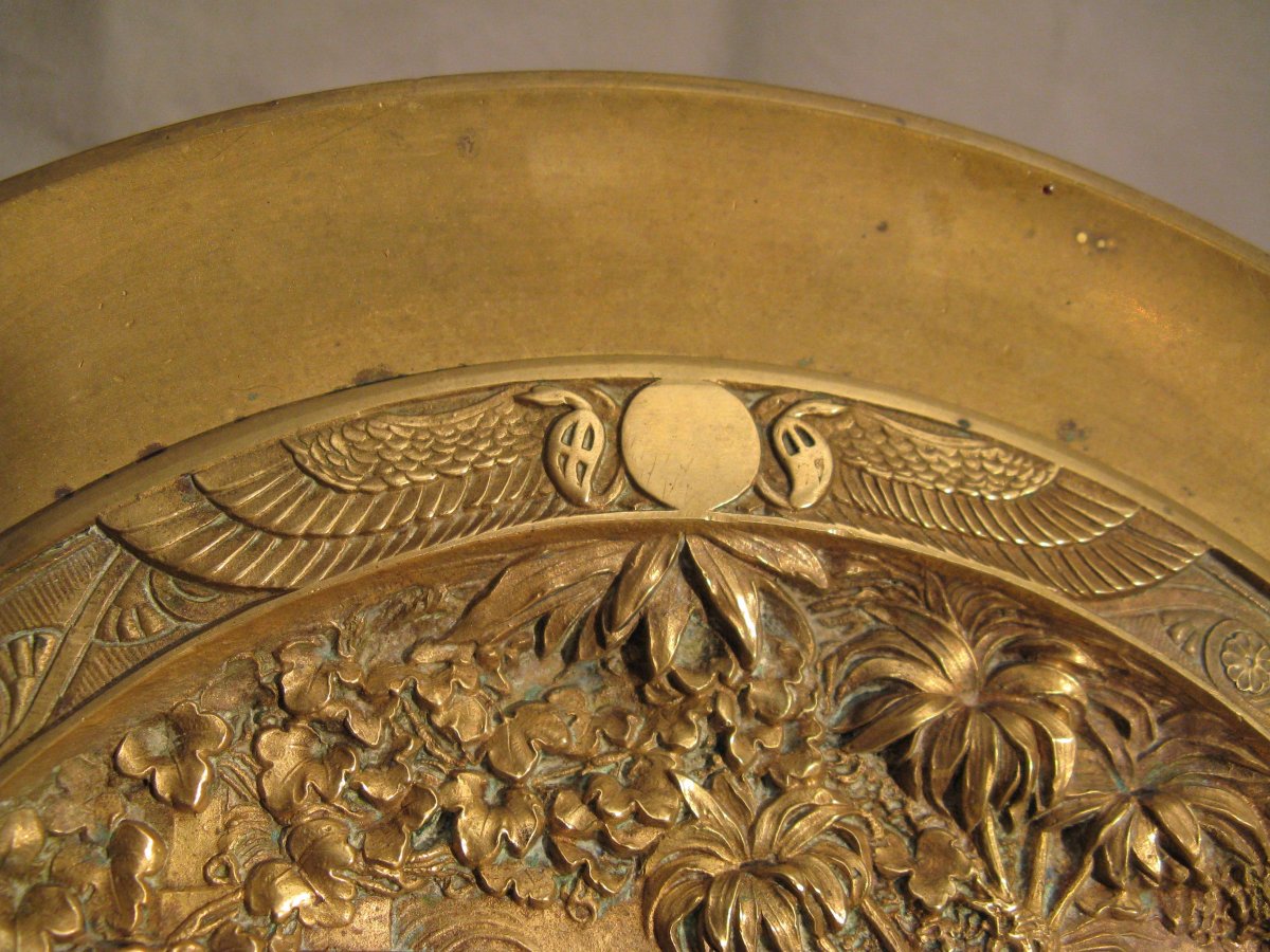 Bronze Cup Signed Charles Perron "moïse Saved From The Waters" Late XIX Early XX Th Century-photo-2