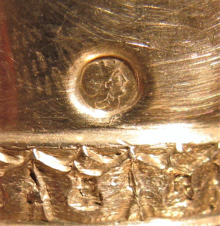 Vinegar Cruet In Sterling Silver, Empire Period-photo-7