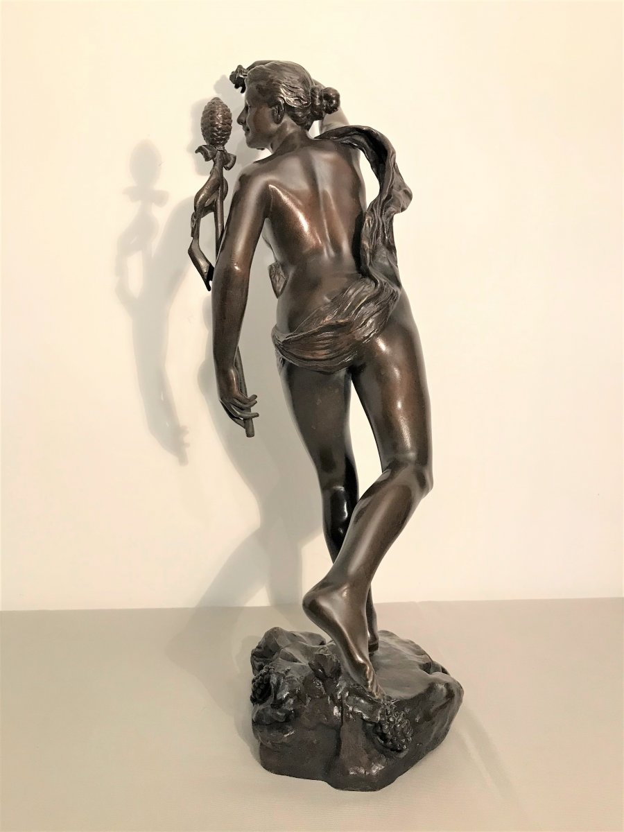 Female Bronze Allegory Of The Harvest Late 19th Early 20th Century Signed R.de Gontaut Biron-photo-4