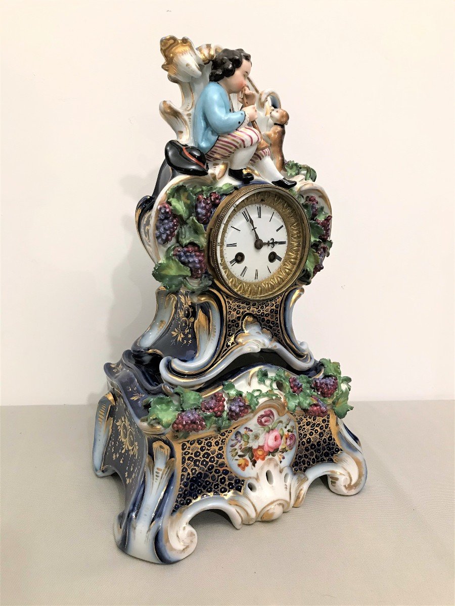 Jacob Petit Porcelain Clock XIXth Century-photo-2