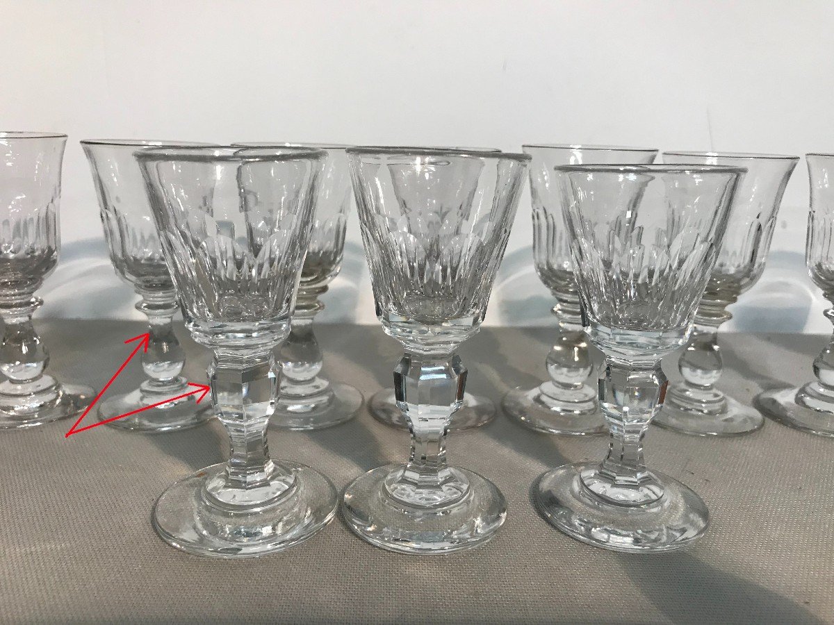 Cave à liqueur époque Charles X  cristal et marqueterie-photo-6
