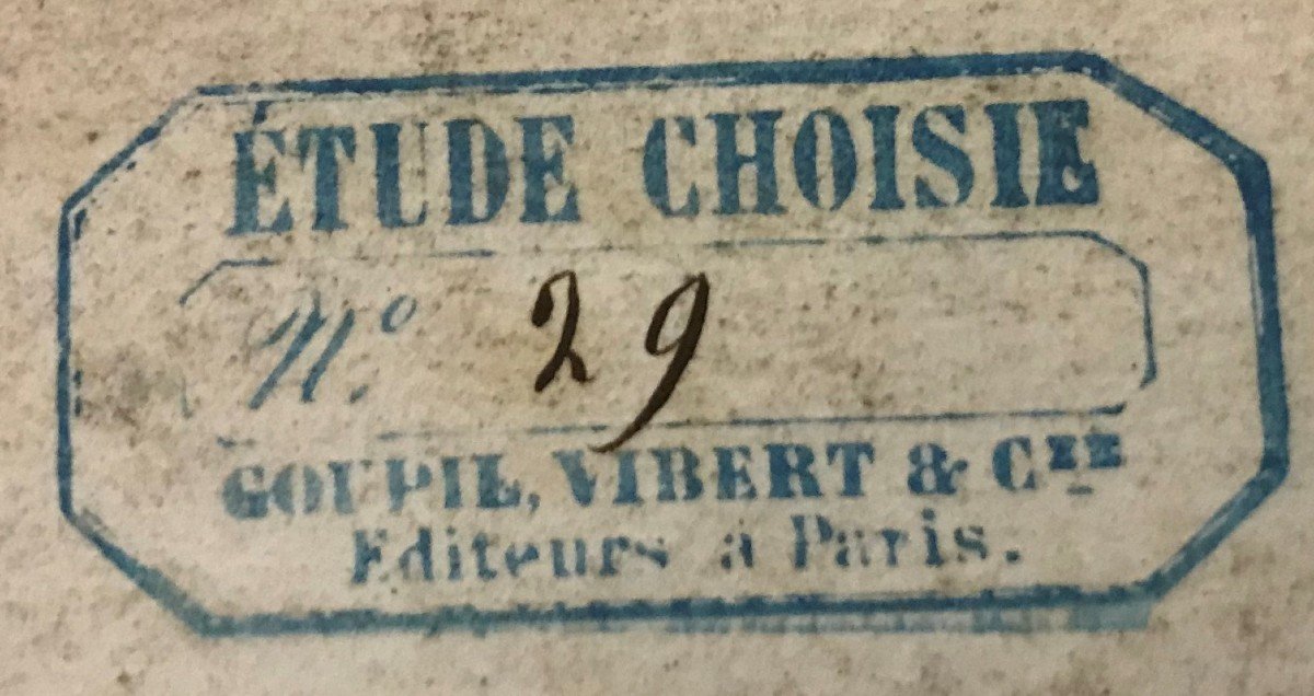 Deux estampes éditeurs Goupil et Vibert époque Restauration Louis Philippe-photo-5
