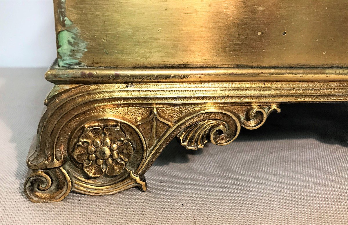 Gilt Bronze Clock, Restoration Period-photo-3