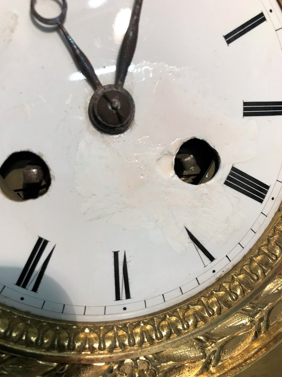 Gilt Bronze Clock, Restoration Period-photo-5