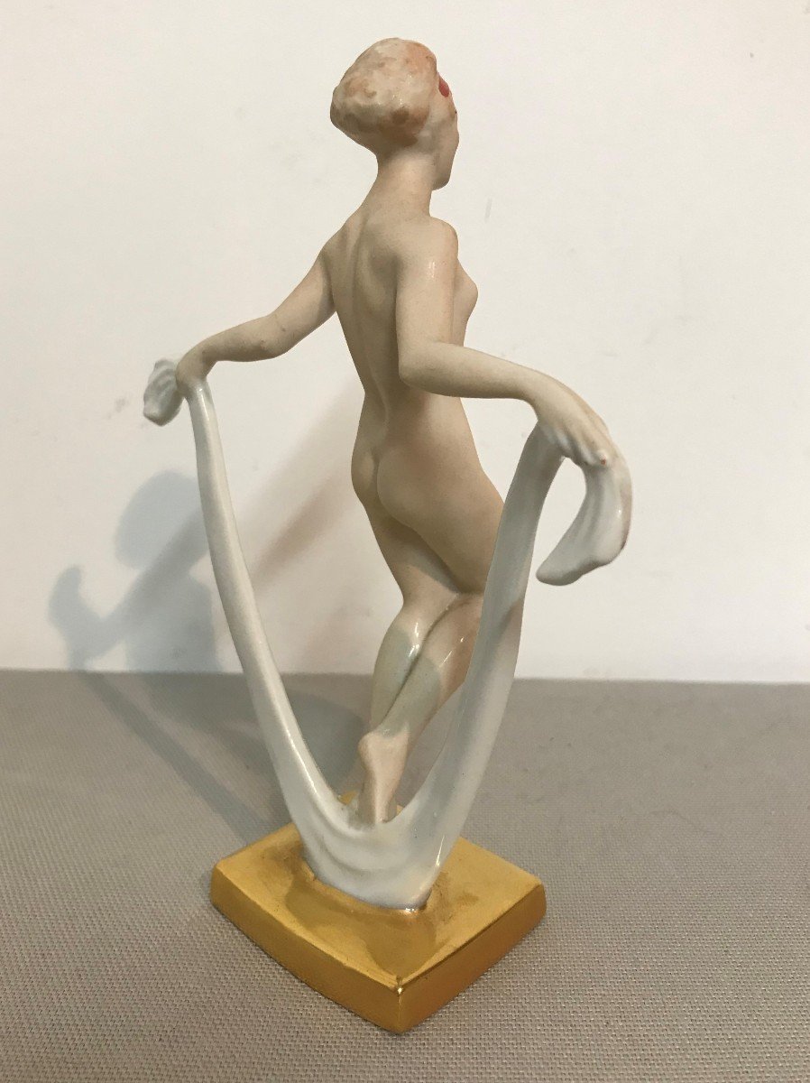 Limoges Porcelain Bathing Figurine 1940-1950-photo-4