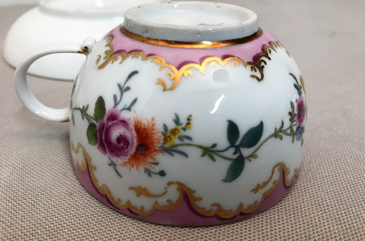 Tasses en porcelaine de Meissen époque XVIII ème siècle-photo-6