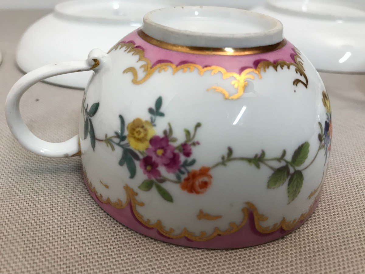 Tasses en porcelaine de Meissen époque XVIII ème siècle-photo-7