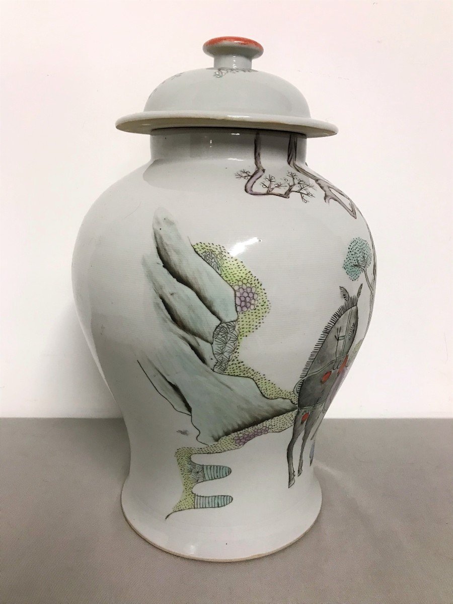 Ceramic Covered Pot China 20th Century-photo-3