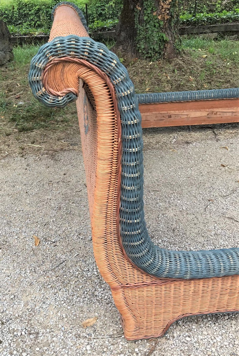 Large Rattan Bed 180 X 200 1930s-photo-4
