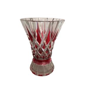 Vase en cristal taillé de Saint Louis 