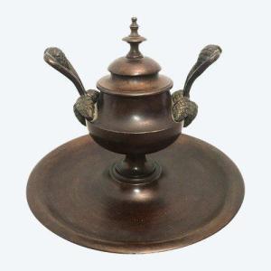 Bronze Inkwell Signed Susse Frères 19th Century