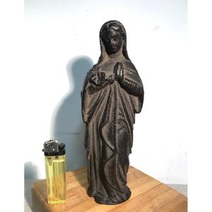 Vierge en fonte époque 18ème siècle
