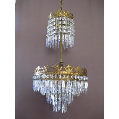 Lustre pampilles cristal