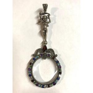 Sterling Silver And Stone Burr Pendant
