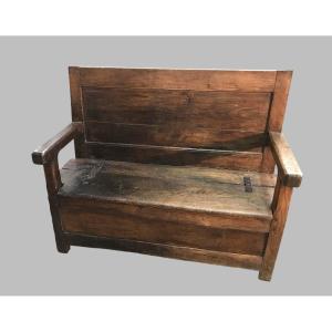 Banc coffre de cheminée auvergne 18ème