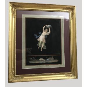Gouache la cinquième heure de la nuit