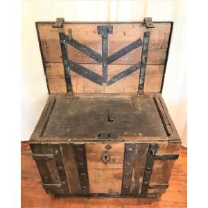 Chest Forming A Safe From The 18th Century