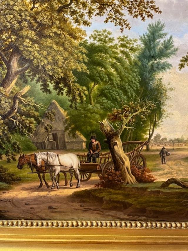 Huile Sur Panneau XIXéme-photo-1