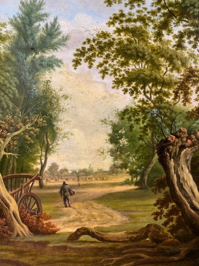 Huile Sur Panneau XIXéme-photo-4