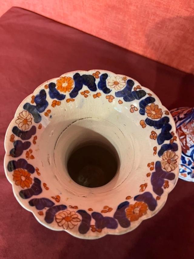 Paire de vase Imari, Japon 19ème-photo-3