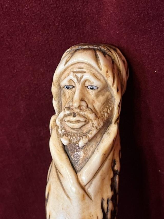 Antique Walking Stick With A Berber Head-photo-2