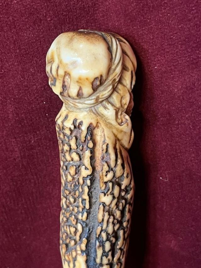 Antique Walking Stick With A Berber Head-photo-2